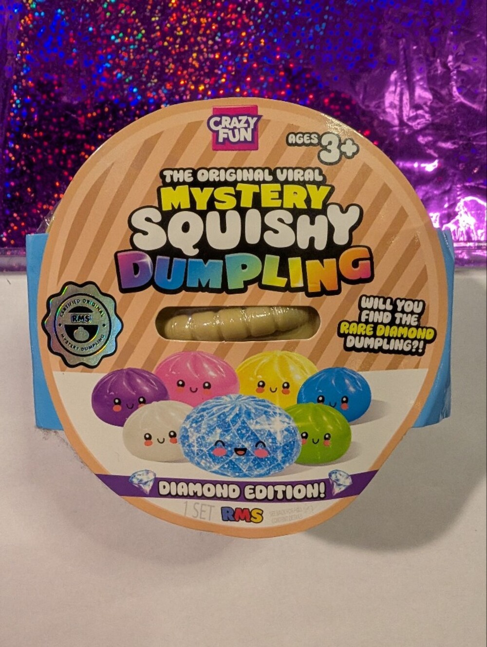 Official RMS Mystery Squishy Dumpling Surprise Toy - Diamond Edition